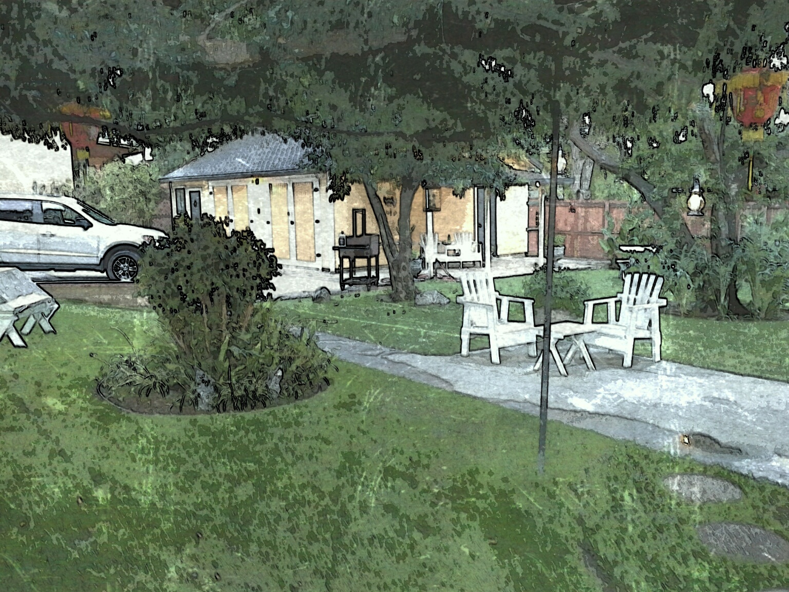 Rendering - Ernest Wood House Garage