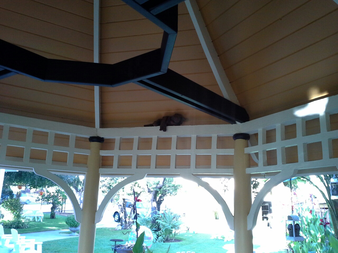 Angel in the Ernest Wood House Gazebo