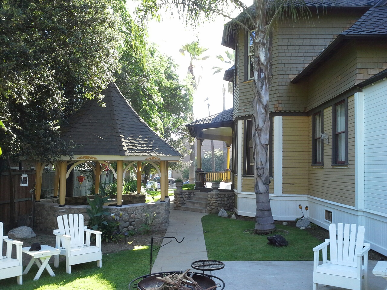 The South Yard at the Ernest Wood House